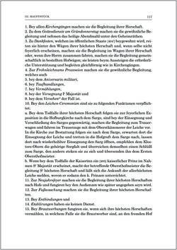 Bild der Seite - 117 - in Norm und Zeremoniell - Das Etiquette-Normale für den Wiener Hof von circa 1812