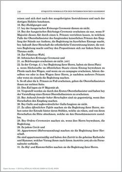 Bild der Seite - 118 - in Norm und Zeremoniell - Das Etiquette-Normale für den Wiener Hof von circa 1812
