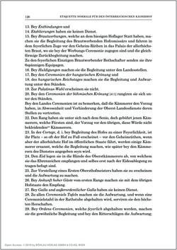 Image of the Page - 126 - in Norm und Zeremoniell - Das Etiquette-Normale für den Wiener Hof von circa 1812