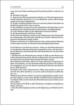 Image of the Page - 127 - in Norm und Zeremoniell - Das Etiquette-Normale für den Wiener Hof von circa 1812