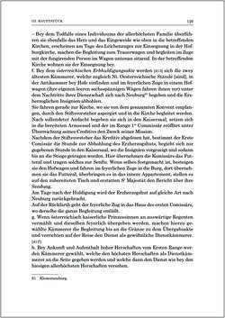 Image of the Page - 129 - in Norm und Zeremoniell - Das Etiquette-Normale für den Wiener Hof von circa 1812