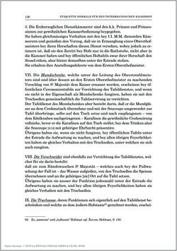 Image of the Page - 130 - in Norm und Zeremoniell - Das Etiquette-Normale für den Wiener Hof von circa 1812