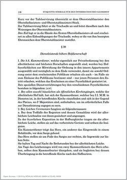 Bild der Seite - 138 - in Norm und Zeremoniell - Das Etiquette-Normale für den Wiener Hof von circa 1812