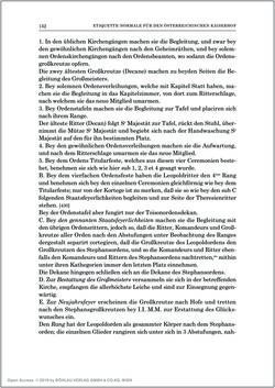 Image of the Page - 152 - in Norm und Zeremoniell - Das Etiquette-Normale für den Wiener Hof von circa 1812