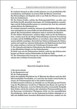 Bild der Seite - 154 - in Norm und Zeremoniell - Das Etiquette-Normale für den Wiener Hof von circa 1812