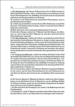 Bild der Seite - 164 - in Norm und Zeremoniell - Das Etiquette-Normale für den Wiener Hof von circa 1812