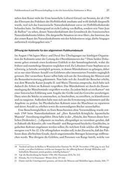 Image of the Page - 27 - in Schöne Wissenschaften - Sammeln, Ordnen und Präsentieren im josephinischen Wien