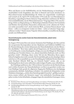 Image of the Page - 35 - in Schöne Wissenschaften - Sammeln, Ordnen und Präsentieren im josephinischen Wien