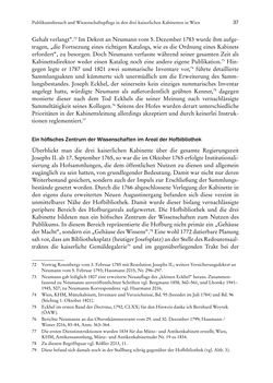 Image of the Page - 37 - in Schöne Wissenschaften - Sammeln, Ordnen und Präsentieren im josephinischen Wien
