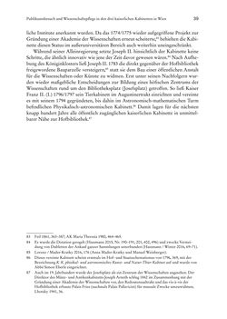 Image of the Page - 39 - in Schöne Wissenschaften - Sammeln, Ordnen und Präsentieren im josephinischen Wien