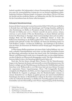 Image of the Page - 42 - in Schöne Wissenschaften - Sammeln, Ordnen und Präsentieren im josephinischen Wien