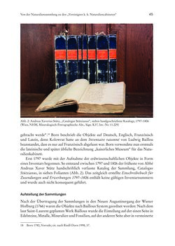 Bild der Seite - 45 - in Schöne Wissenschaften - Sammeln, Ordnen und Präsentieren im josephinischen Wien