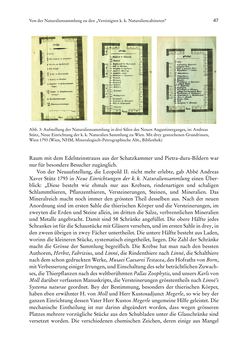 Image of the Page - 47 - in Schöne Wissenschaften - Sammeln, Ordnen und Präsentieren im josephinischen Wien