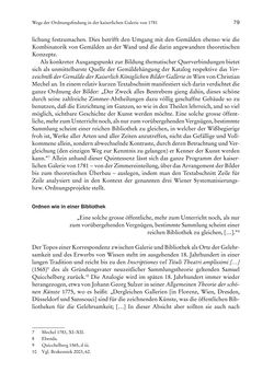 Bild der Seite - 79 - in Schöne Wissenschaften - Sammeln, Ordnen und Präsentieren im josephinischen Wien