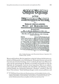 Bild der Seite - 191 - in Schöne Wissenschaften - Sammeln, Ordnen und Präsentieren im josephinischen Wien