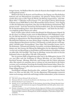 Bild der Seite - 220 - in Schöne Wissenschaften - Sammeln, Ordnen und Präsentieren im josephinischen Wien