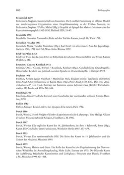 Bild der Seite - 260 - in Schöne Wissenschaften - Sammeln, Ordnen und Präsentieren im josephinischen Wien