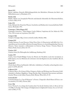 Bild der Seite - 261 - in Schöne Wissenschaften - Sammeln, Ordnen und Präsentieren im josephinischen Wien