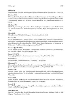 Bild der Seite - 263 - in Schöne Wissenschaften - Sammeln, Ordnen und Präsentieren im josephinischen Wien