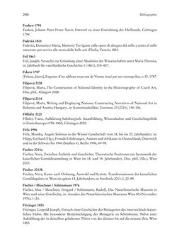 Bild der Seite - 264 - in Schöne Wissenschaften - Sammeln, Ordnen und Präsentieren im josephinischen Wien