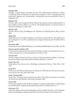 Image of the Page - 265 - in Schöne Wissenschaften - Sammeln, Ordnen und Präsentieren im josephinischen Wien