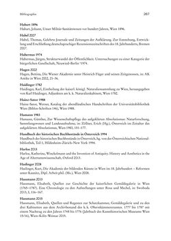 Bild der Seite - 267 - in Schöne Wissenschaften - Sammeln, Ordnen und Präsentieren im josephinischen Wien