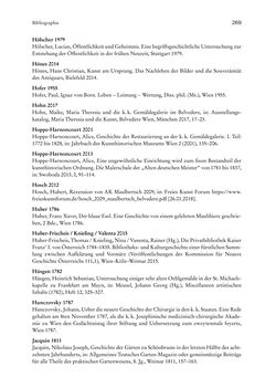 Bild der Seite - 269 - in Schöne Wissenschaften - Sammeln, Ordnen und Präsentieren im josephinischen Wien