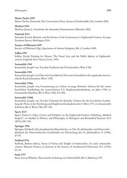 Bild der Seite - 285 - in Schöne Wissenschaften - Sammeln, Ordnen und Präsentieren im josephinischen Wien