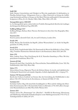 Bild der Seite - 286 - in Schöne Wissenschaften - Sammeln, Ordnen und Präsentieren im josephinischen Wien