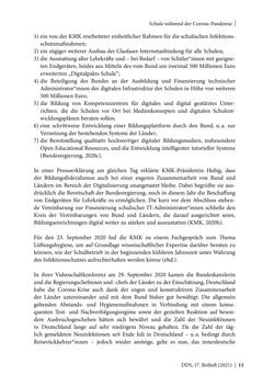 Image of the Page - 11 - in Schule während der Corona-Pandemie - Neue Ergebnisse und Überblick über ein dynamisches Forschungsfeld