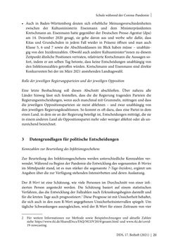 Bild der Seite - 21 - in Schule während der Corona-Pandemie - Neue Ergebnisse und Überblick über ein dynamisches Forschungsfeld