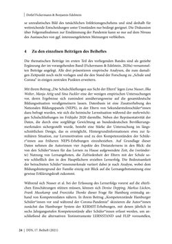 Image of the Page - 24 - in Schule während der Corona-Pandemie - Neue Ergebnisse und Überblick über ein dynamisches Forschungsfeld