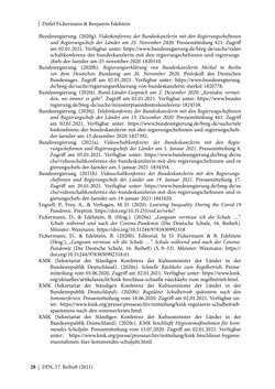 Bild der Seite - 28 - in Schule während der Corona-Pandemie - Neue Ergebnisse und Überblick über ein dynamisches Forschungsfeld