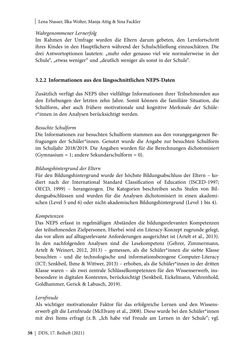 Bild der Seite - 38 - in Schule während der Corona-Pandemie - Neue Ergebnisse und Überblick über ein dynamisches Forschungsfeld