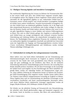 Bild der Seite - 46 - in Schule während der Corona-Pandemie - Neue Ergebnisse und Überblick über ein dynamisches Forschungsfeld