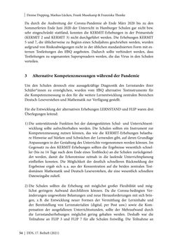 Bild der Seite - 54 - in Schule während der Corona-Pandemie - Neue Ergebnisse und Überblick über ein dynamisches Forschungsfeld