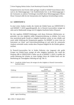 Image of the Page - 60 - in Schule während der Corona-Pandemie - Neue Ergebnisse und Überblick über ein dynamisches Forschungsfeld