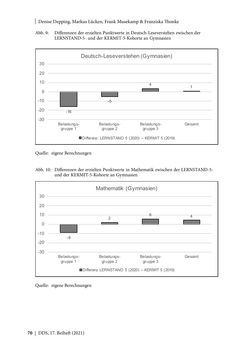 Image of the Page - 70 - in Schule während der Corona-Pandemie - Neue Ergebnisse und Überblick über ein dynamisches Forschungsfeld