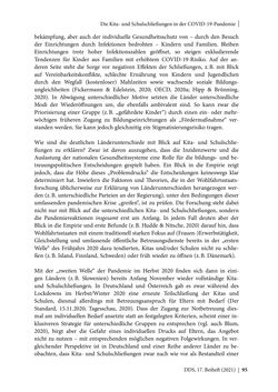 Image of the Page - 95 - in Schule während der Corona-Pandemie - Neue Ergebnisse und Überblick über ein dynamisches Forschungsfeld
