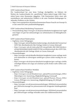 Image of the Page - 112 - in Schule während der Corona-Pandemie - Neue Ergebnisse und Überblick über ein dynamisches Forschungsfeld