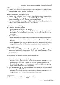 Image of the Page - 113 - in Schule während der Corona-Pandemie - Neue Ergebnisse und Überblick über ein dynamisches Forschungsfeld