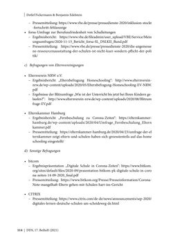 Image of the Page - 114 - in Schule während der Corona-Pandemie - Neue Ergebnisse und Überblick über ein dynamisches Forschungsfeld