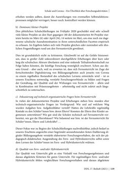 Image of the Page - 119 - in Schule während der Corona-Pandemie - Neue Ergebnisse und Überblick über ein dynamisches Forschungsfeld