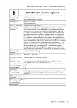 Image of the Page - 135 - in Schule während der Corona-Pandemie - Neue Ergebnisse und Überblick über ein dynamisches Forschungsfeld