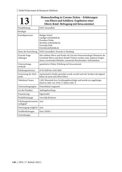 Image of the Page - 140 - in Schule während der Corona-Pandemie - Neue Ergebnisse und Überblick über ein dynamisches Forschungsfeld