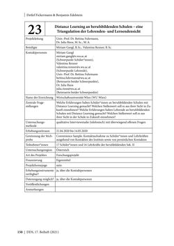 Image of the Page - 150 - in Schule während der Corona-Pandemie - Neue Ergebnisse und Überblick über ein dynamisches Forschungsfeld
