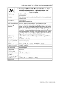 Image of the Page - 153 - in Schule während der Corona-Pandemie - Neue Ergebnisse und Überblick über ein dynamisches Forschungsfeld