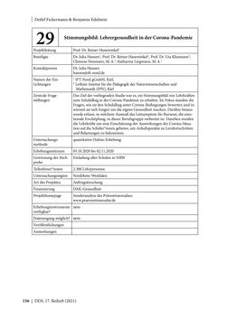 Image of the Page - 156 - in Schule während der Corona-Pandemie - Neue Ergebnisse und Überblick über ein dynamisches Forschungsfeld