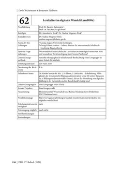 Image of the Page - 190 - in Schule während der Corona-Pandemie - Neue Ergebnisse und Überblick über ein dynamisches Forschungsfeld