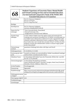 Image of the Page - 196 - in Schule während der Corona-Pandemie - Neue Ergebnisse und Überblick über ein dynamisches Forschungsfeld